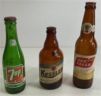 Vintage Beer and Soda Bottles