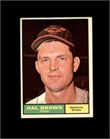 1961 Topps #218 Hal Brown EX to EX-MT+