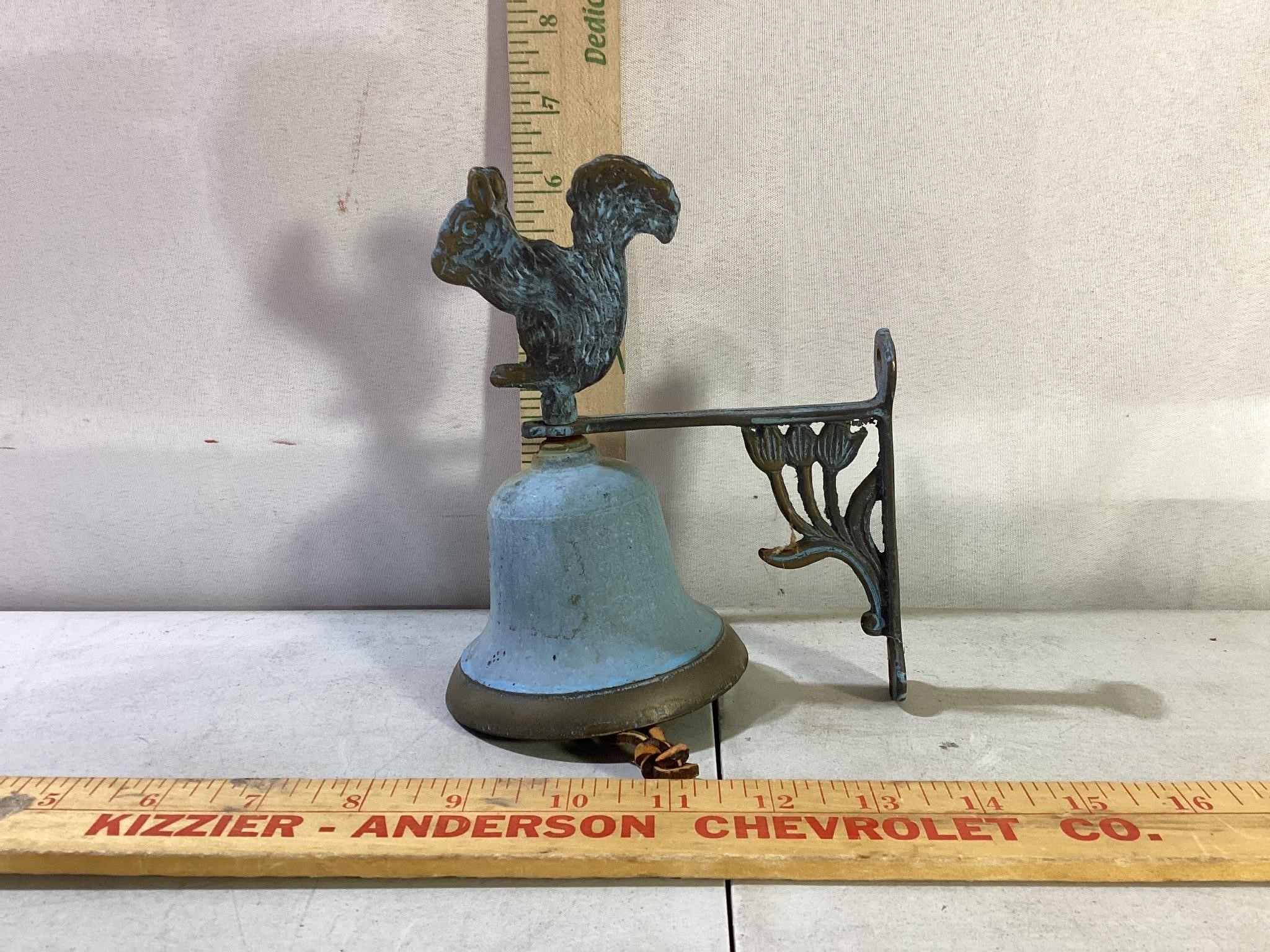 Metal Squirrel Dinner Bell