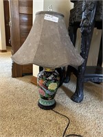 Asian Cloisonné Style Table Lamp