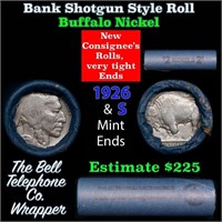 Buffalo Nickel Shotgun Roll in Old Bank Style 'Bel