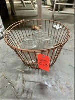 Basket with Glass Jars