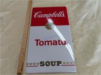 METAL CAMPBELL SOUP ADVERTISING SIGN