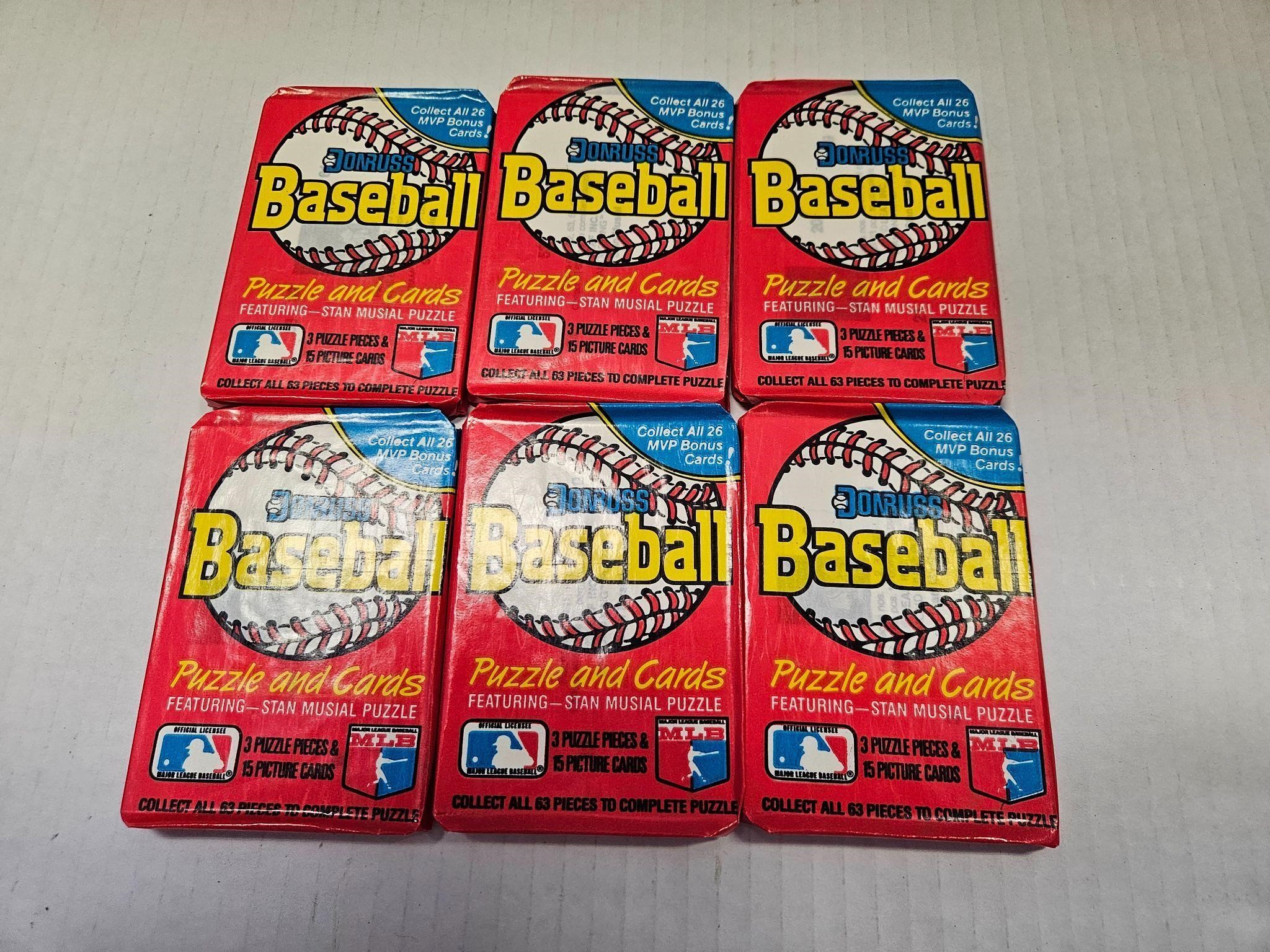 Donruss MLB Baseball Card Packs x 6