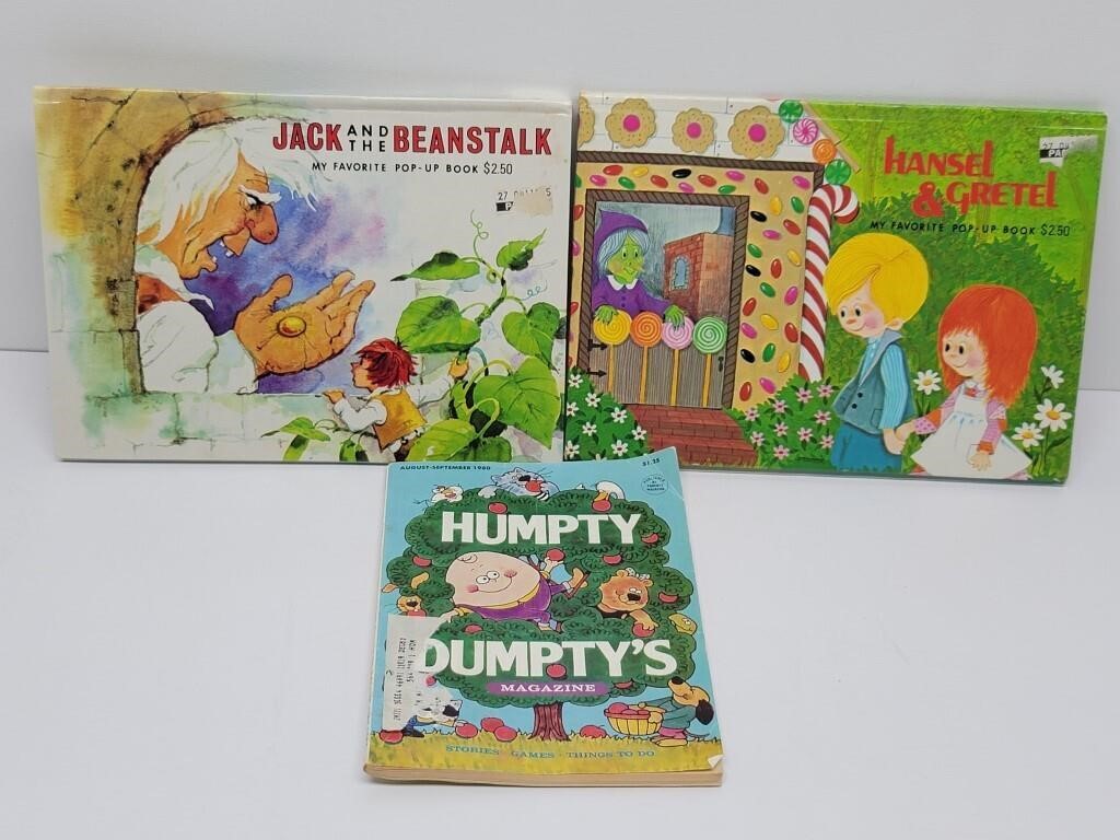 Humpty Dumpty Magazine & 2 Pop Up Books