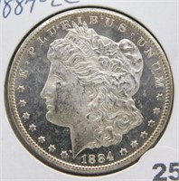 1884-CC Morgan Silver Dollar.