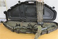Vntg Browning Compound Bow w/sight, case, arrows+