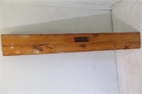 Solid Wood Barn Beam Mantle Shelf 63"L
