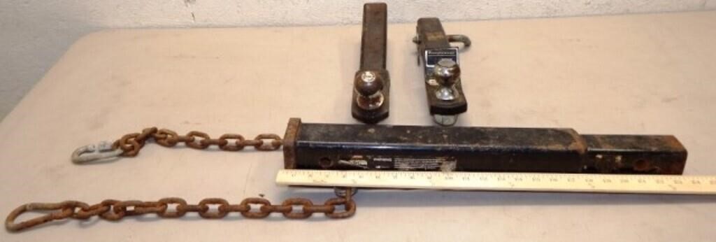 Acar 18" Hitch Extension, Hitch Bars w/Tow Balls