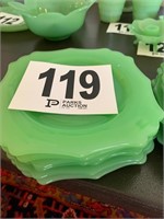 (7) Fenton Jadeite Plates (Kitchen)