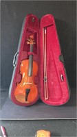 Violin With Case And Bow 24" High