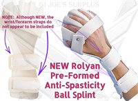 NEW Rolyan Formed Anti-Spasticity Splint Right HC1