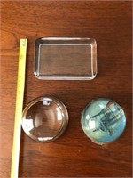 Lot of vintage paperweights where you can add pic