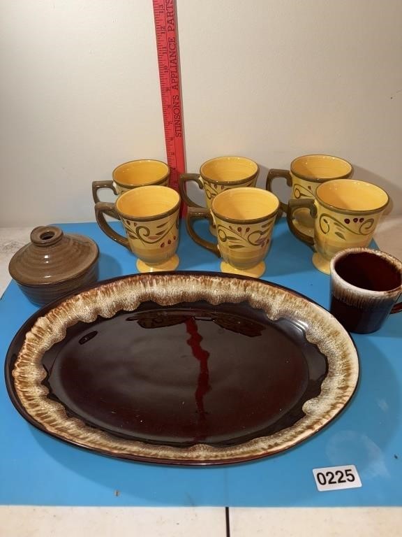 Pfaltzgraff brown drip platter McCoy brown drip