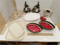 Watermelon Bowls, Wax Melter, Assorted Trays,
