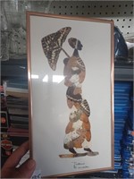 Signed Hand Crafted Butterfly Picture