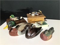 (5) Ducks Lot Teak Wood,Lasater #3 ,American Fowl