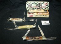 Case Knives;Rattlesnakesingle blade;3-3Bladeknives
