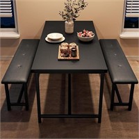 Dining Table Set For 4, Kitchen Table With Benches