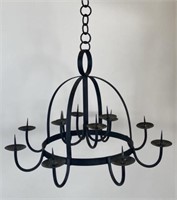 IRON CANDLE CHANDELIER