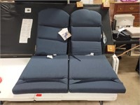 Outdura - (2 Pack) Blue Patio Lounger Cushions