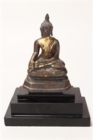 Thai 19th Century Gilt Bronze Buddha,