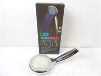 LED Lighted Showerhead in Box (Untested)