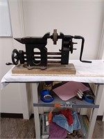 Rare antique 4-in Vise handle grinder/drill