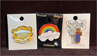 Three The Durango & Silverton Museum Enamel Pins (