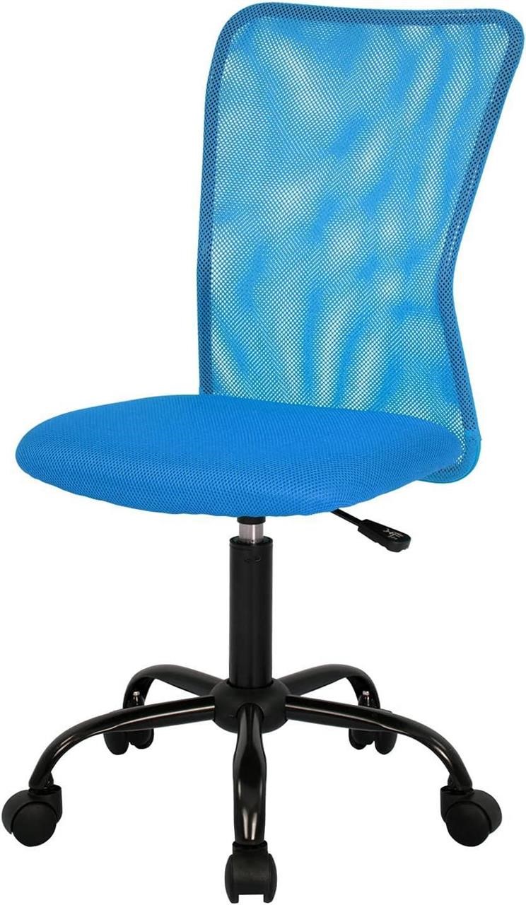 FDW Armless Office Chair - Blue