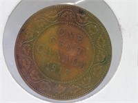 1917 Large Canadian Penny