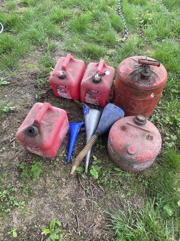 Gas Cans and Funnels