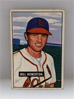 1951 Bowman Baseball Bill Howerton card 229