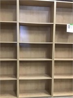 Light Wood Bookshelves Set of 2