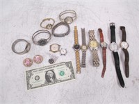 Watch & Jewelry Lot - Vintage Elgin, Timex &
