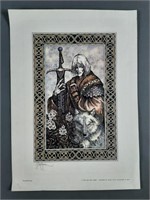 1978 The White Wolf Print by Bob Gould
