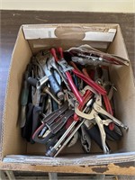 Large box of assorted pliers