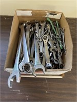 Large box of wrenches