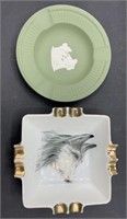 2 Ashtrays Including Wedgwood & Porcelain