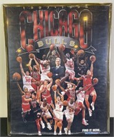 1997-98 NBA Chicago Bulls & Tribune Poster