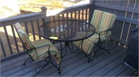 Patio table and 2 chairs