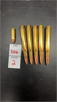 30-06 SPRG soft point tip (5) and 9mm Luger