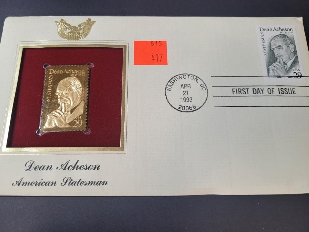 Gold Stamp Replica Dean Acheson