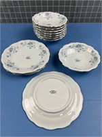 JOHANN HANILAND BLUE GARLAND DISHES