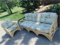 Bamboo Patio Set- Sofa & Chair
