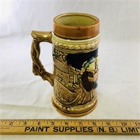 Vintage Pottery Beer Stein (7" Tall)