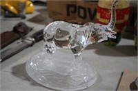 CRYSTAL ELEPHANT VINTAGE STATUE