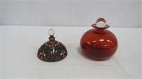 2 Vintage Perfume Scent Bottles