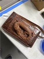 Vintage alligator purse hand bag