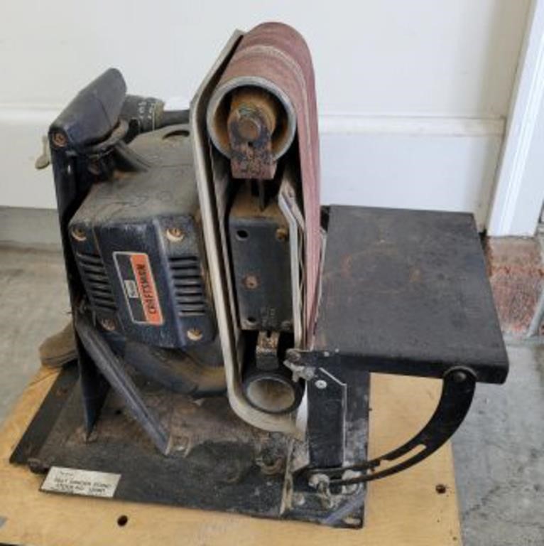 CRAFTSMAN BELT SANDER MOUNTED